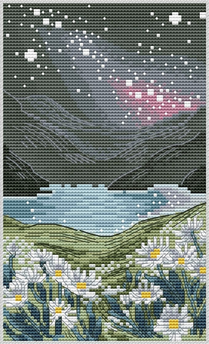 Lake Cross Stitch Pattern фото 1