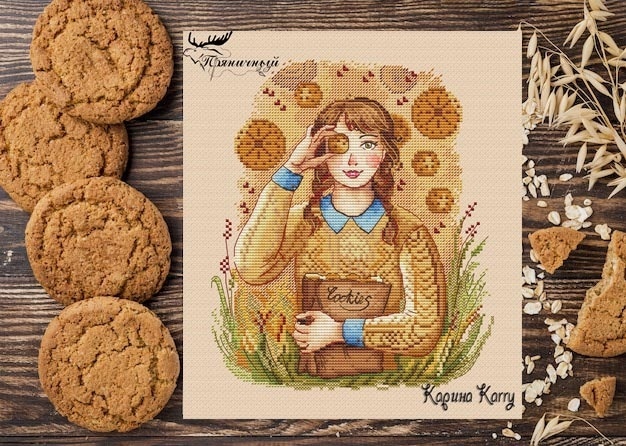 Dreams and Сookies Cross Stitch Pattern фото 1