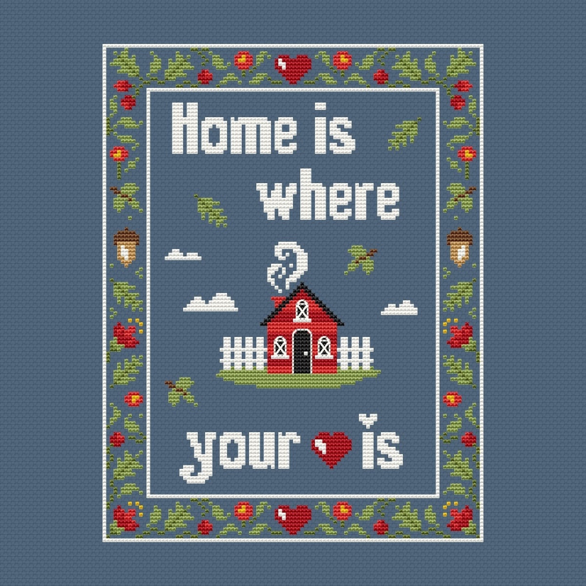 Home is... Cross Stitch Pattern фото 4