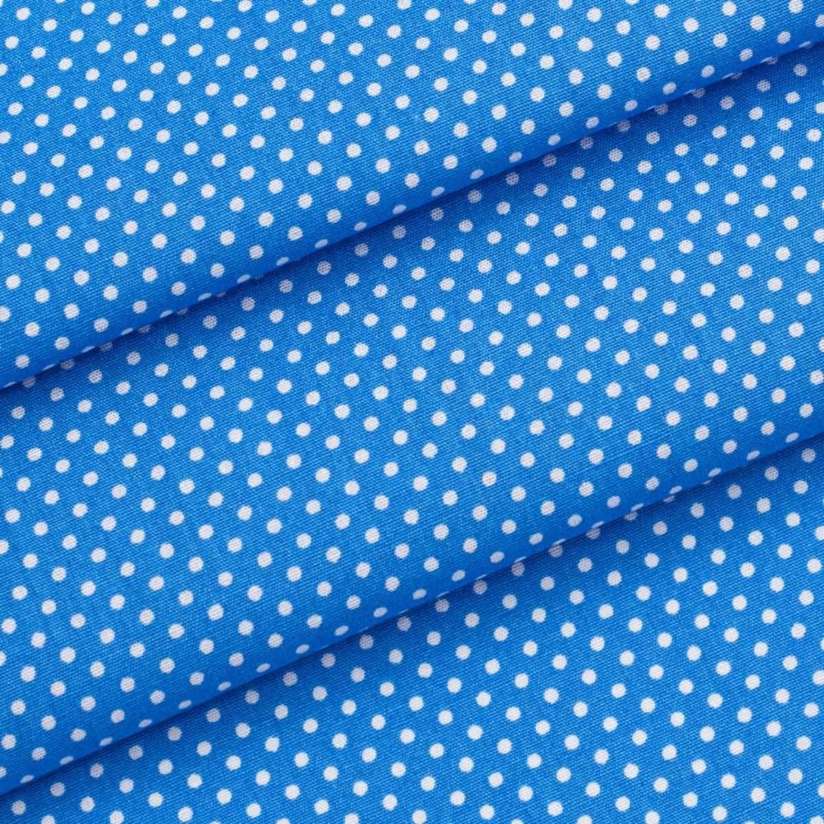 Blue Small Polka Dots Patchwork Fabric фото 1