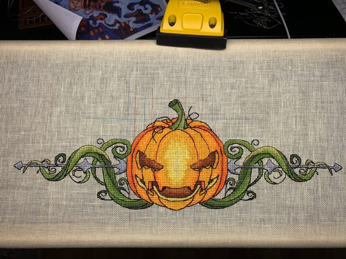 Lace Pumpkin Cross Stitch Pattern фото 2