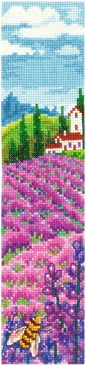 Bookmarks. Lavender Fields Cross Stitch Kit фото 1