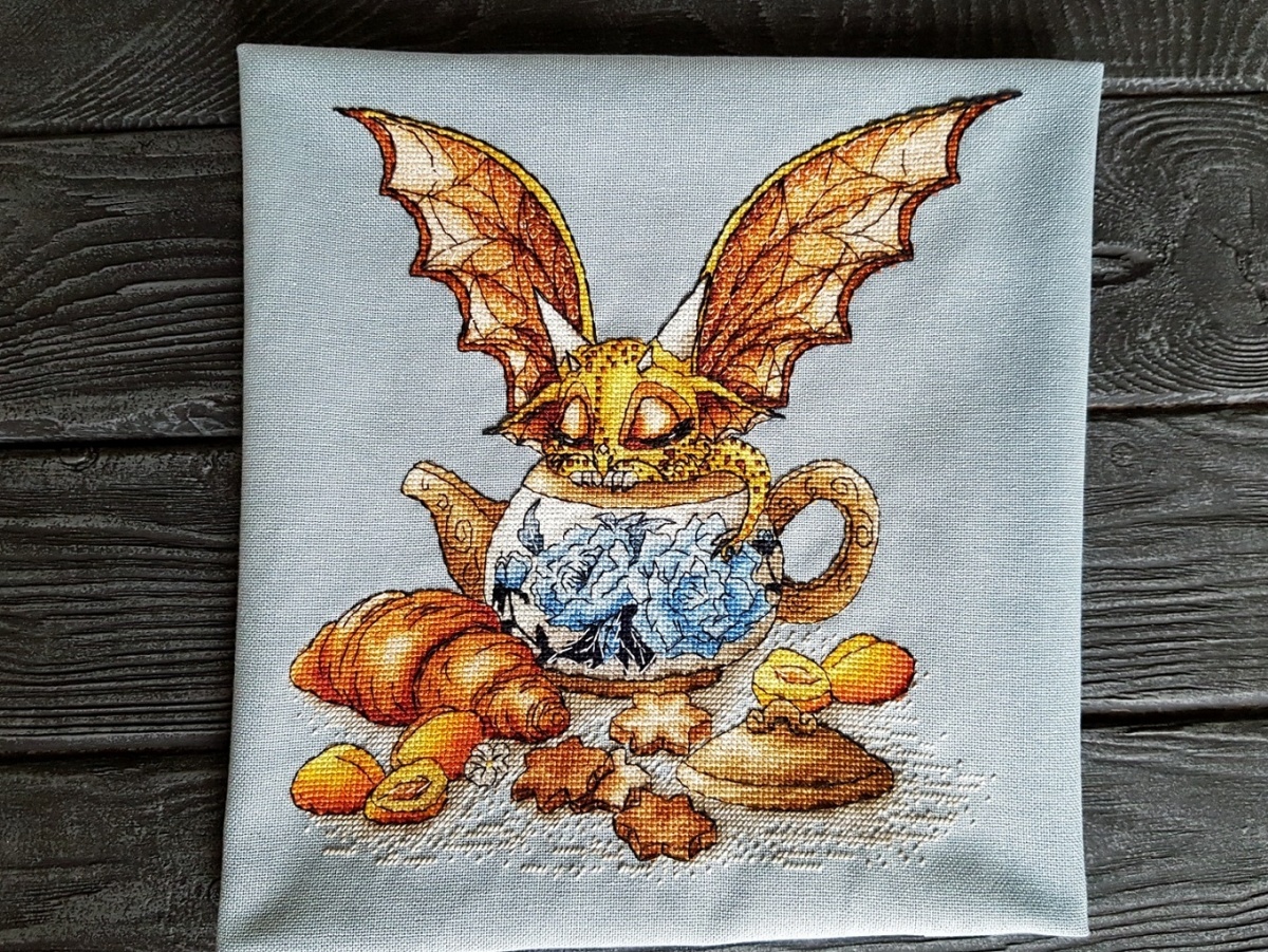 Dragon and Teapot Cross Stitch Pattern фото 5