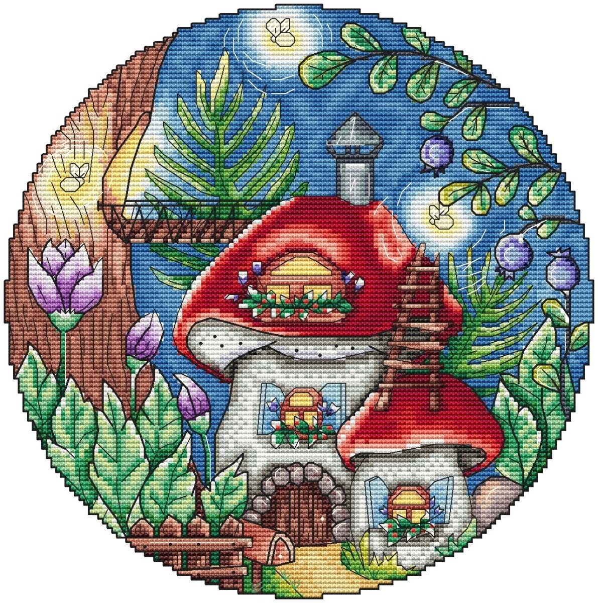 Fantasy Glade Cross Stitch Pattern фото 1