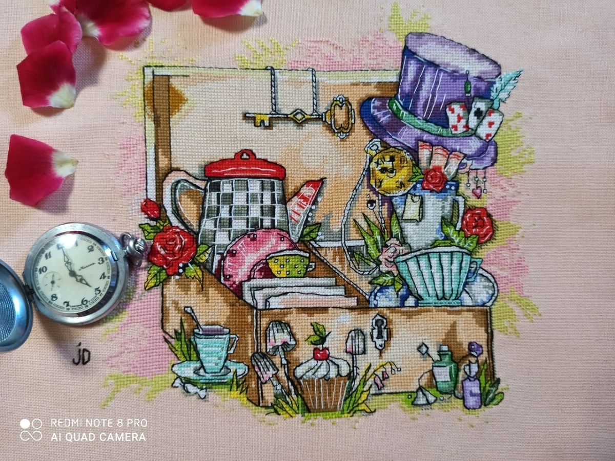 Tea Box Cross Stitch Pattern фото 2