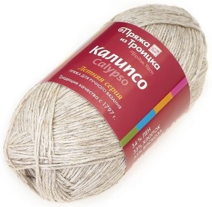 Troitsk Wool Calypso, 34% Linen, 33% Cotton, 33% Viscose 5 Skein Value Pack, 250g фото 11