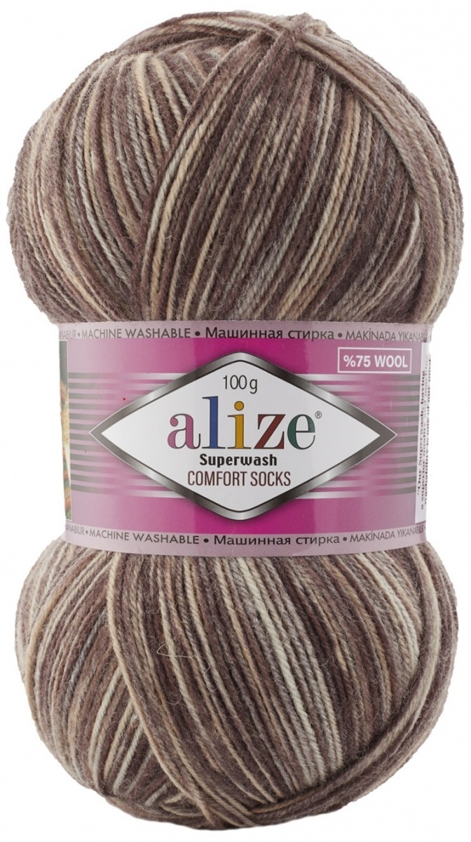 Alize Superwash Comfort Socks 75% wool, 25% polyamide 5 Skein Value Pack, 500g фото 32