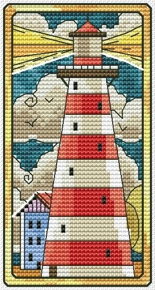 Lighthouse Day Cross Stitch Pattern фото 1