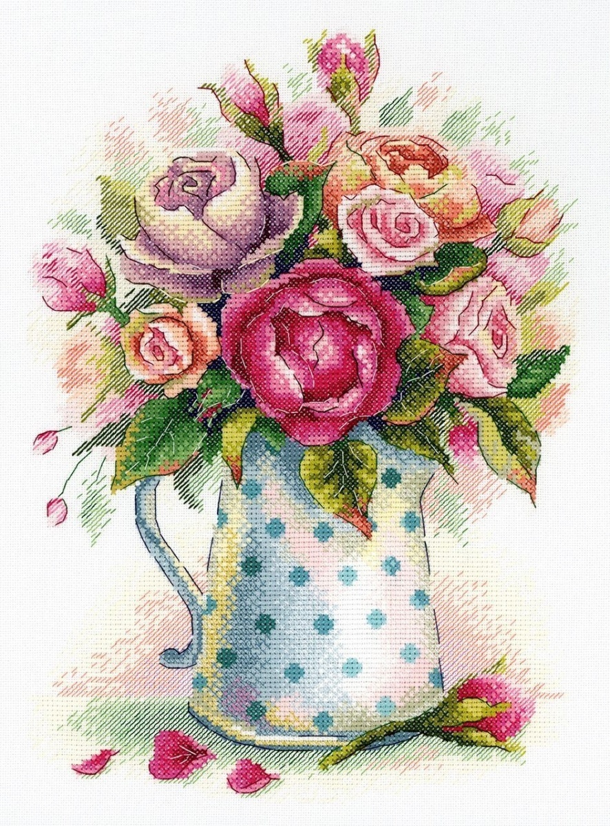 Bouquet of Cute Roses Stitch Kit фото 1