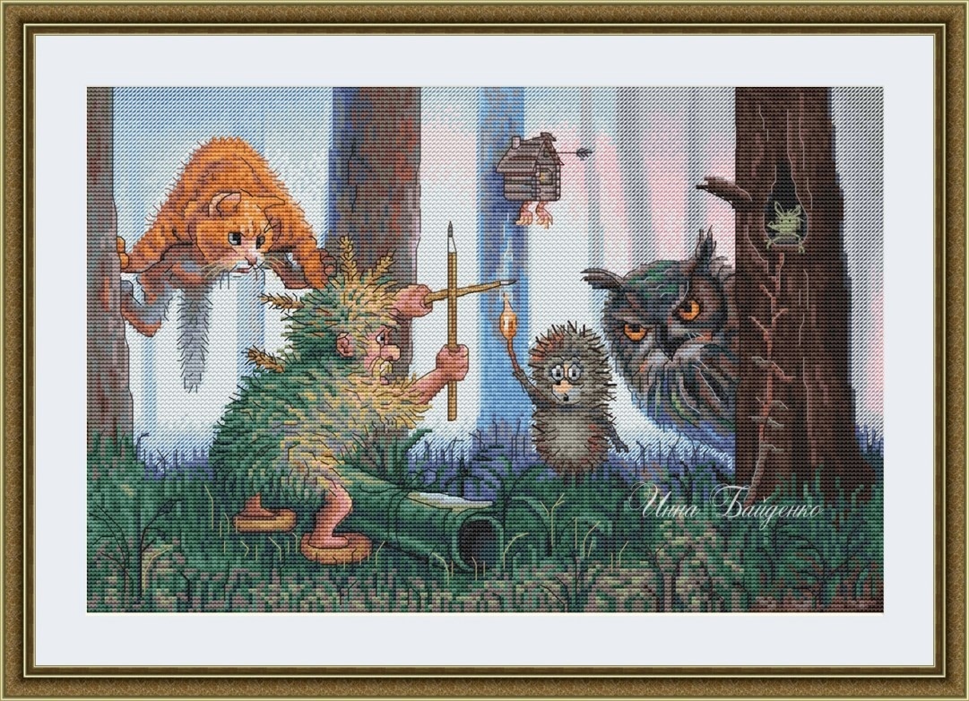 Forest Fairy Tale Cross Stitch Pattern фото 1