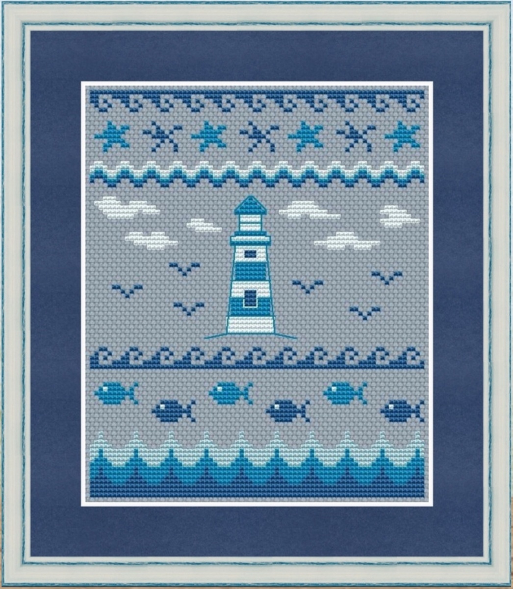 A Sea Sampler Cross Stitch Pattern фото 1
