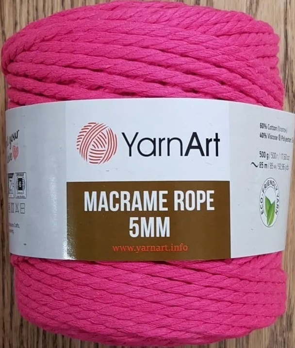 YarnArt Macrame Rope 5mm 60% cotton, 40% viscose and polyester, 2 Skein Value Pack, 1000g фото 33