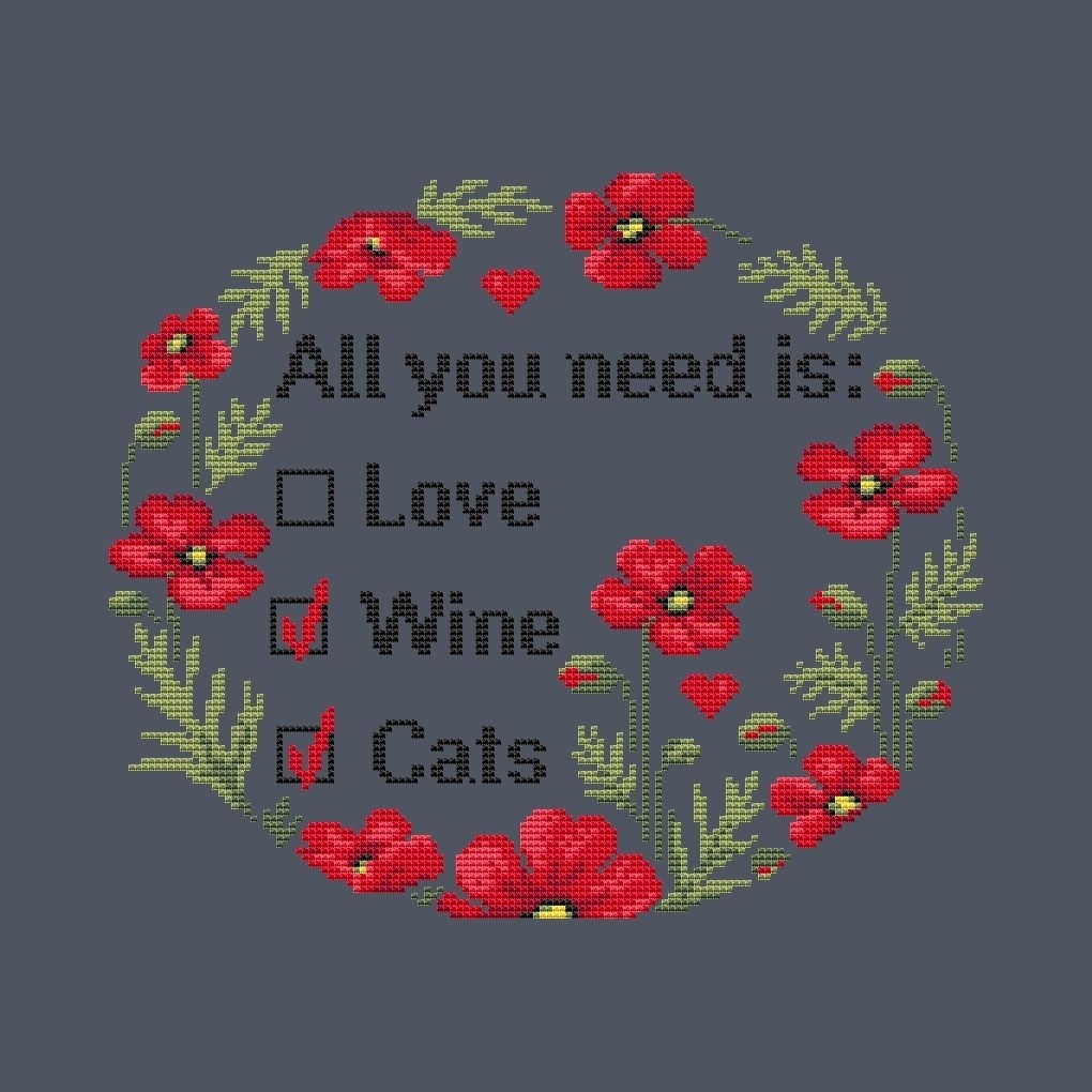 All You Need Is Cross Stitch Pattern фото 2