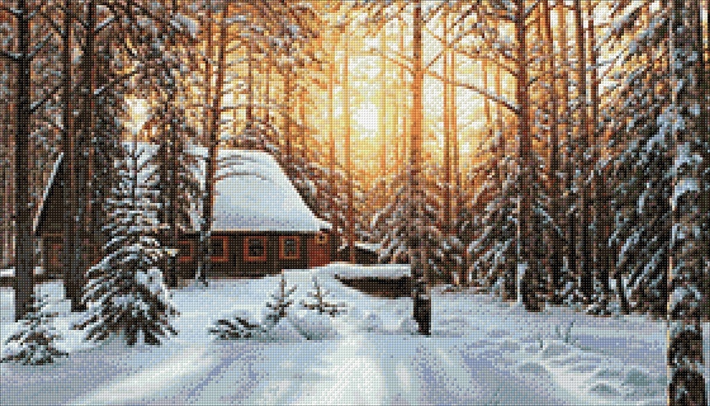 A Winter Landscape Diamond Painting Kit фото 2