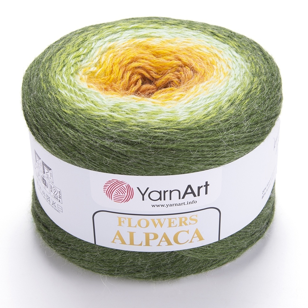 YarnArt Flowers Alpaca, 20% Alpaca, 80% Acrylic, 2 Skein Value Pack, 500g фото 39