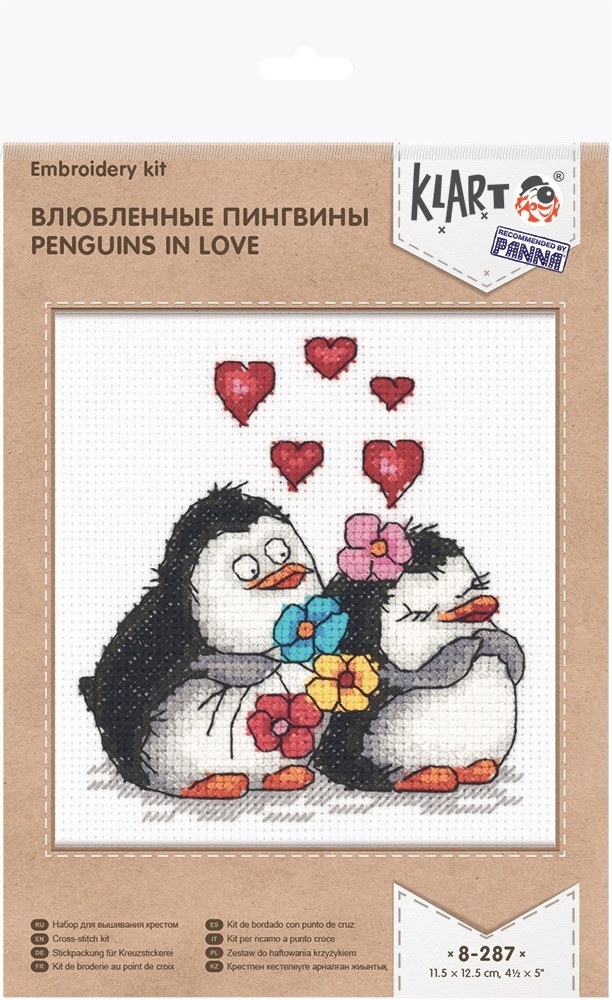 Penguins in Love Cross Stitch Kit фото 2