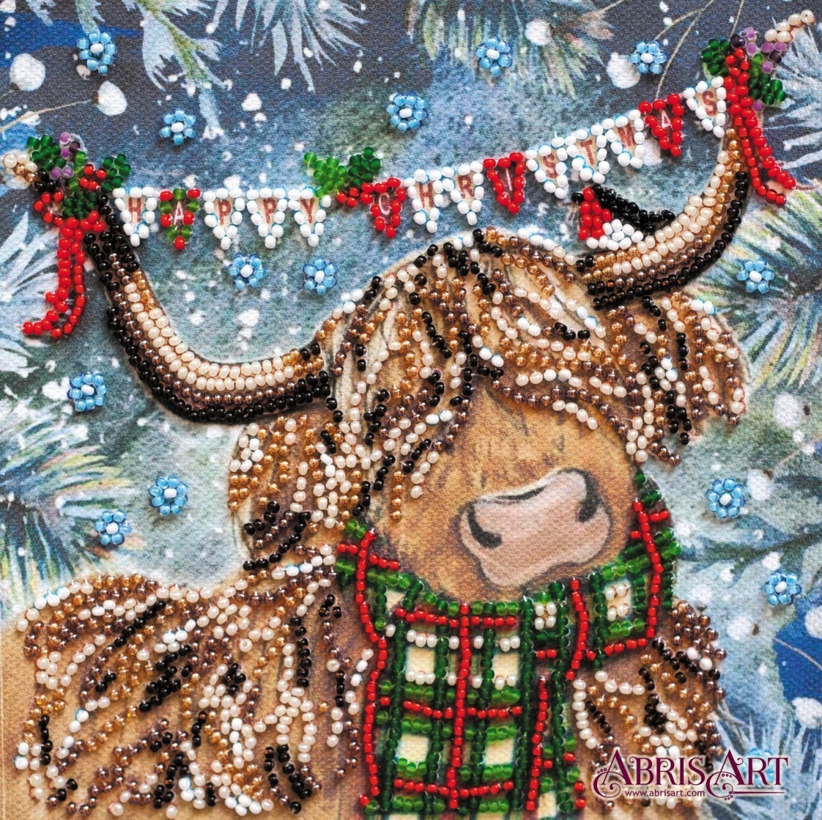 Christmas Bull-calf Bead Embroidery Kit фото 1