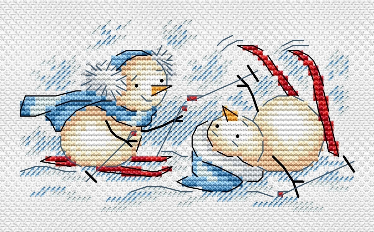 Winter Competitions Cross Stitch Kit фото 1