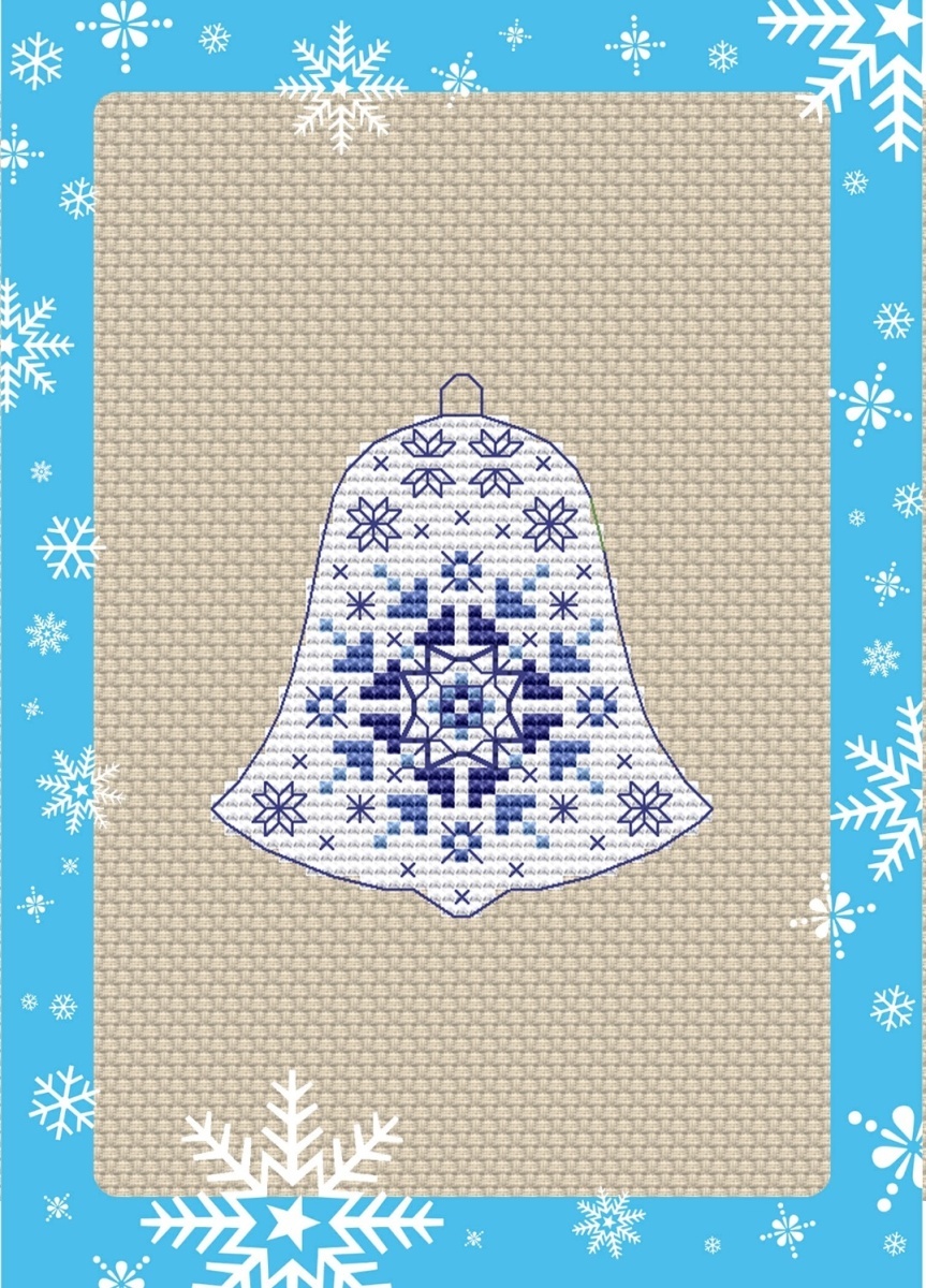An Icy Snowflake Cross Stitch Pattern фото 1