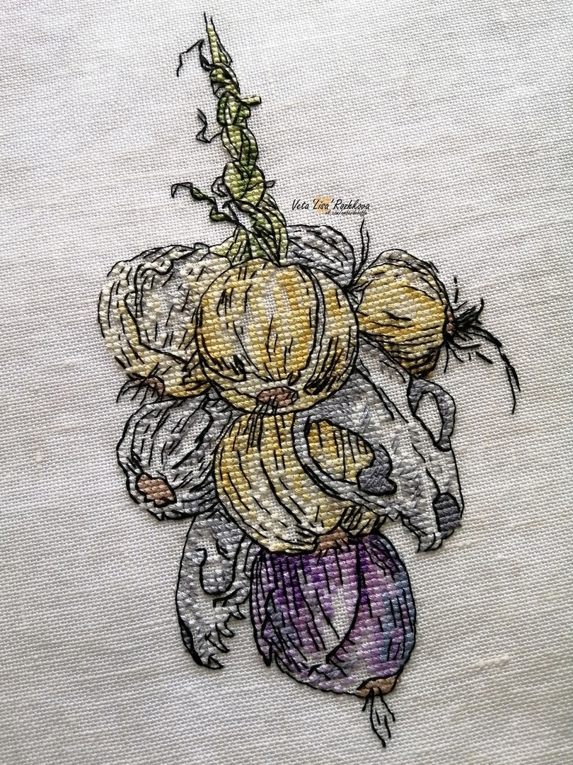 Bunch of Onions Cross Stitch Pattern фото 7