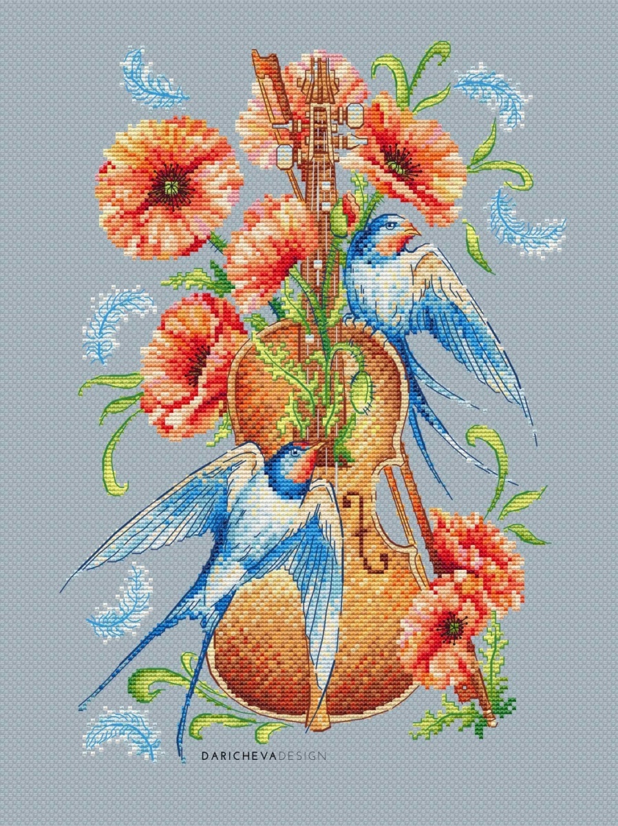 Music of Soul. Allegro Cross Stitch Pattern фото 2