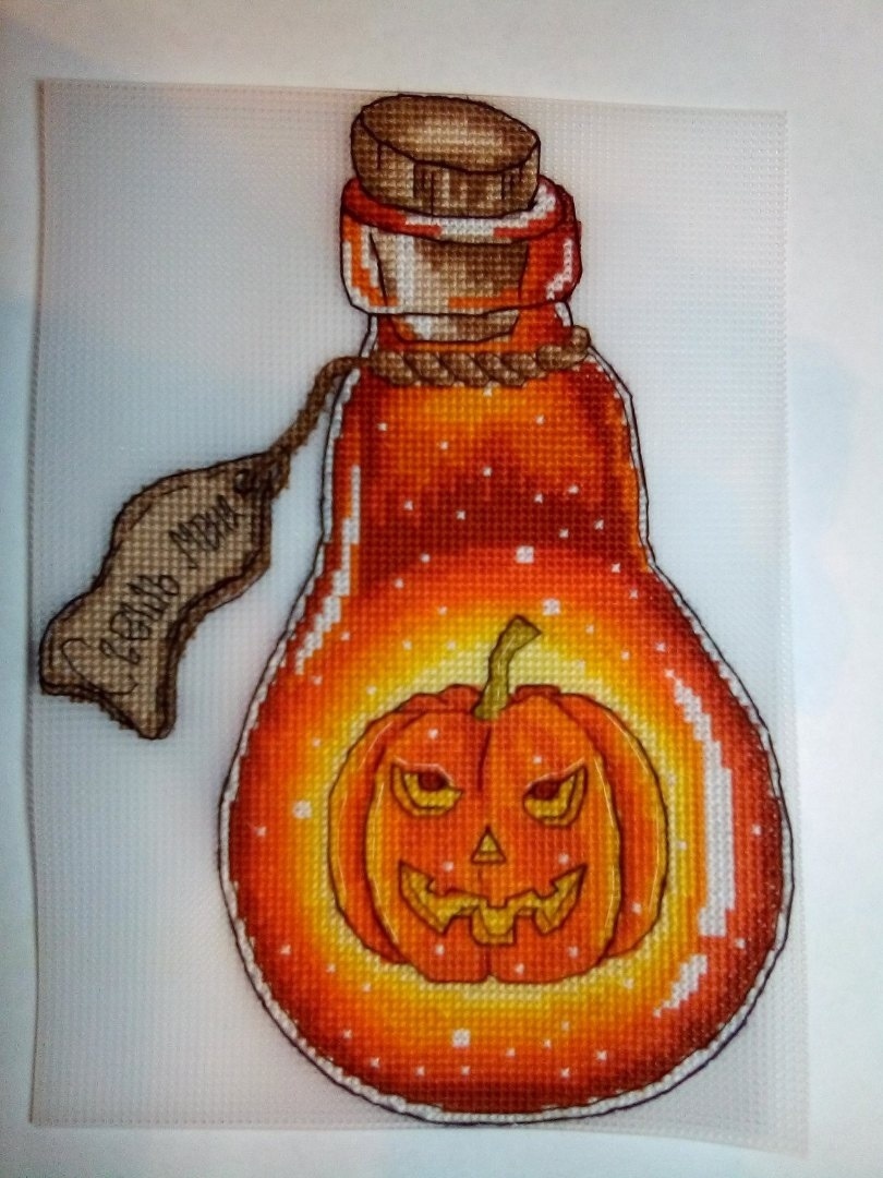 Pumpkin Potion Cross Stitch Chart фото 2