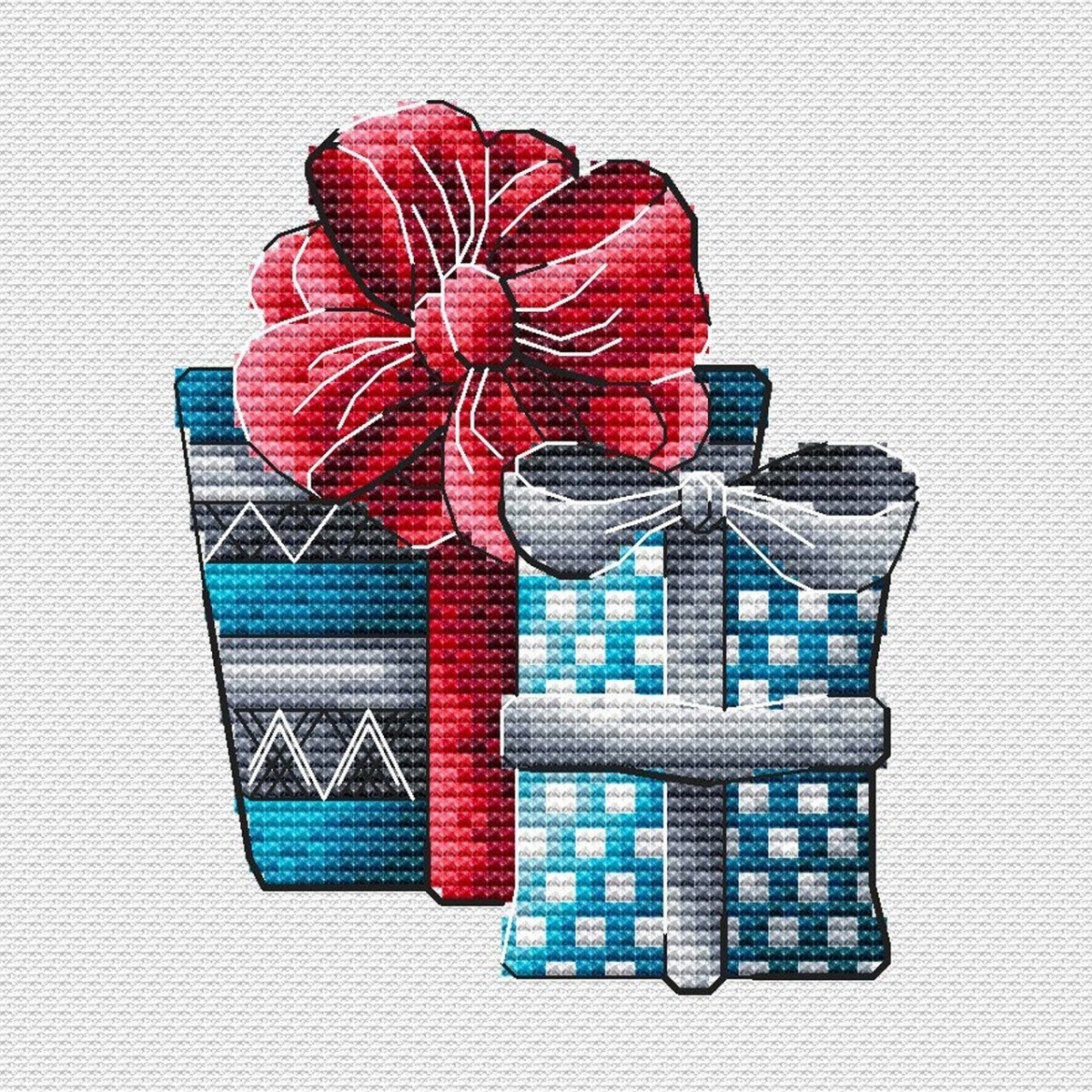 A Present Cross Stitch Pattern фото 1