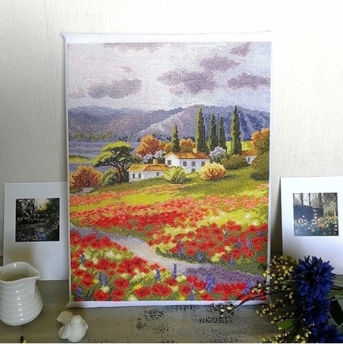 Tuscany Landscape Cross Stitch Pattern фото 2