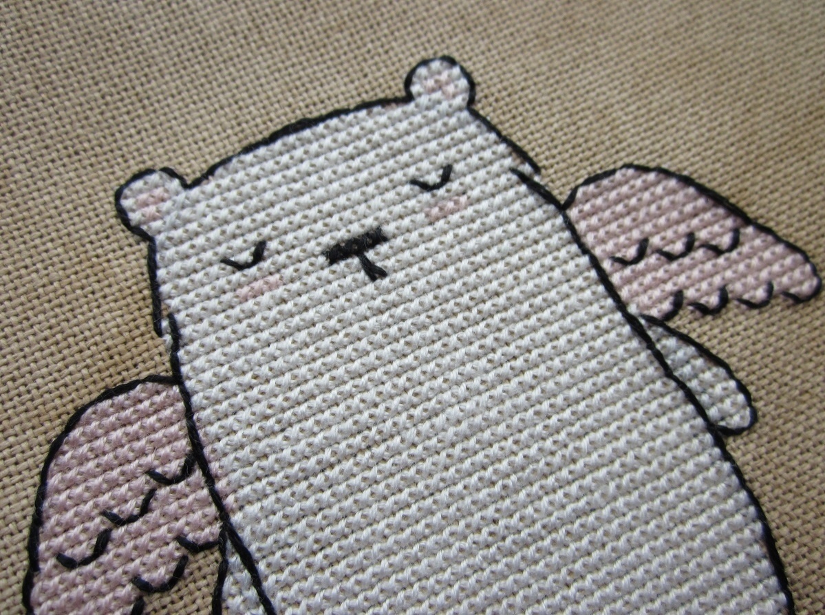 Bear Angel Cross Stitch Pattern фото 4