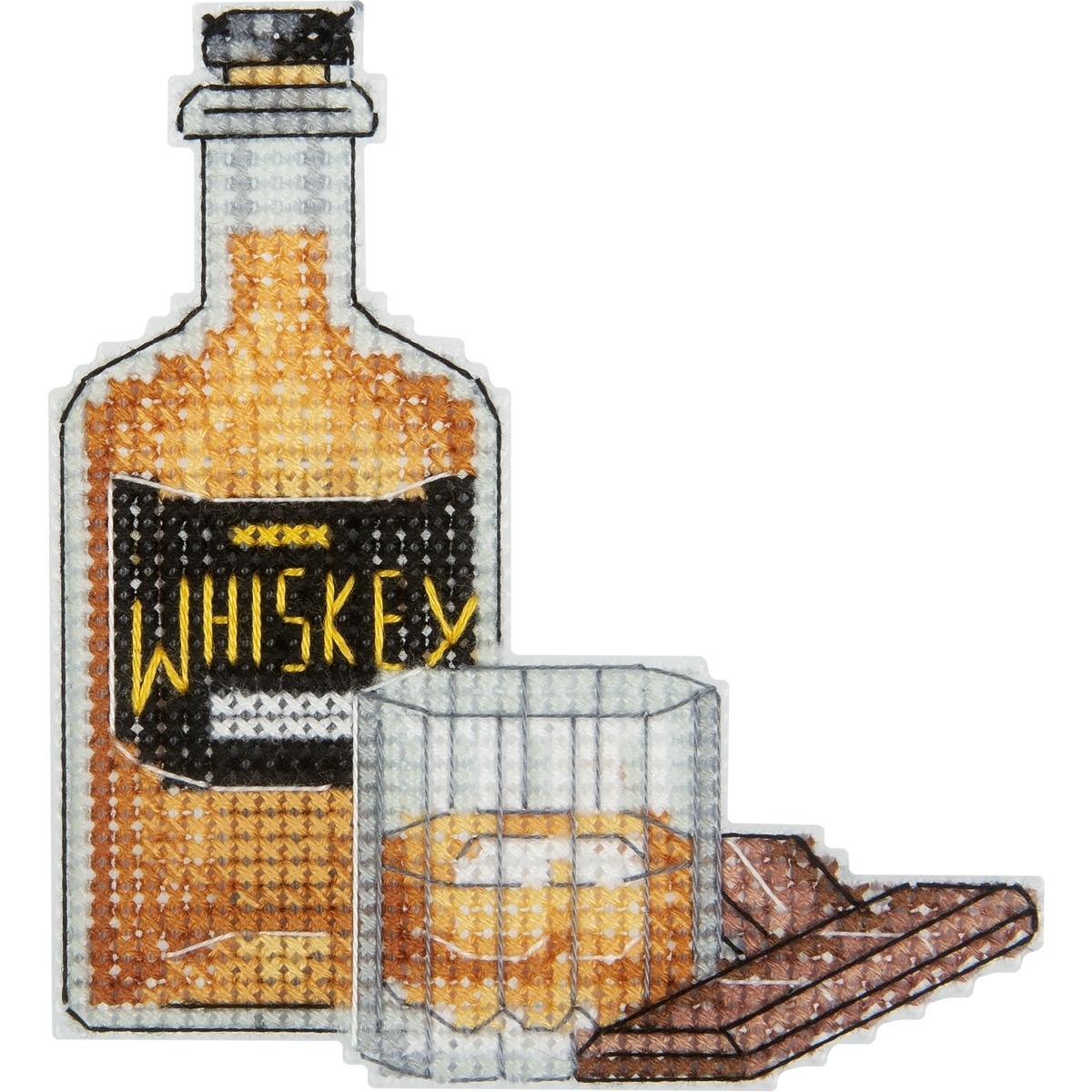 Whiskey Magnet Cross Stitch Kit фото 1