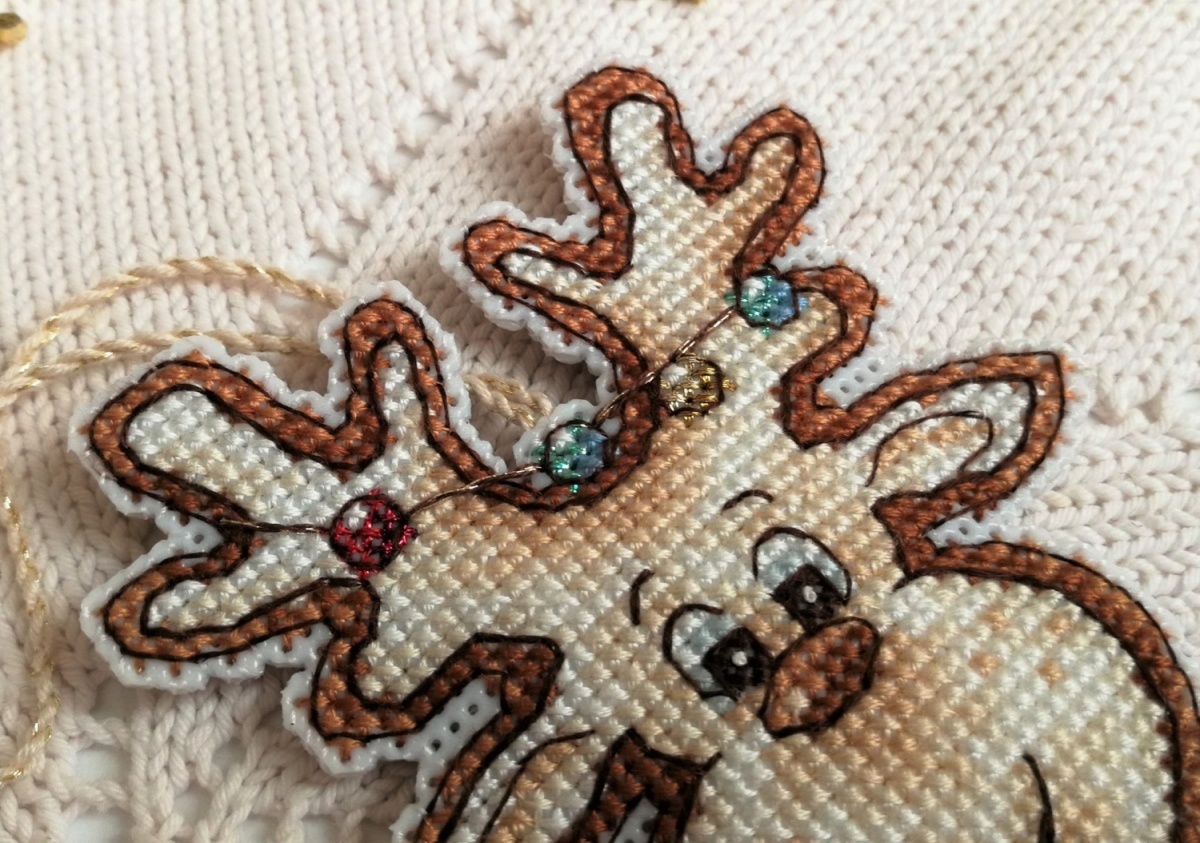 Gingerbread Deer Cross Stitch Pattern фото 6