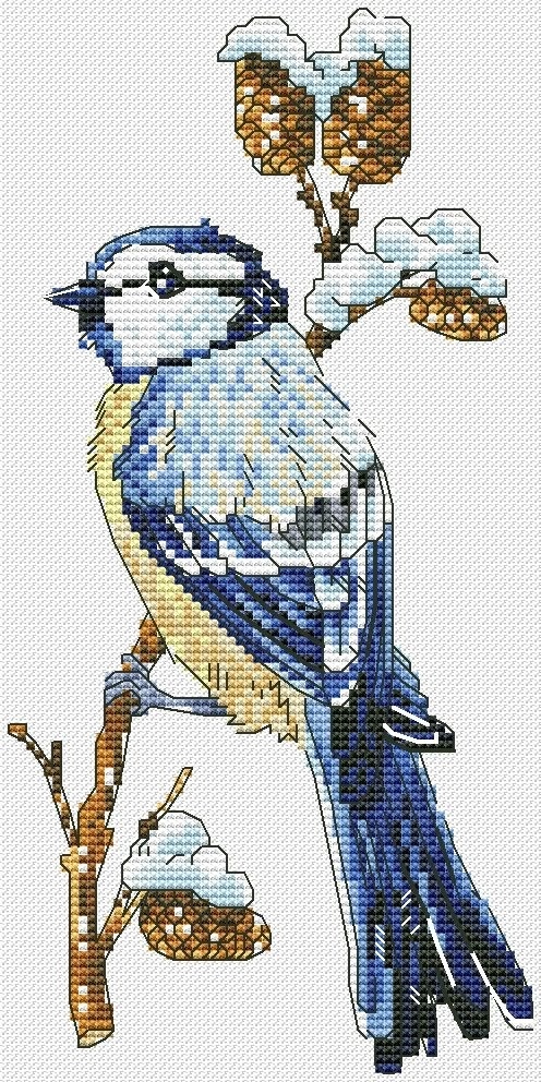 Feathered Sampler. Bird 3 Cross Stitch Pattern фото 1