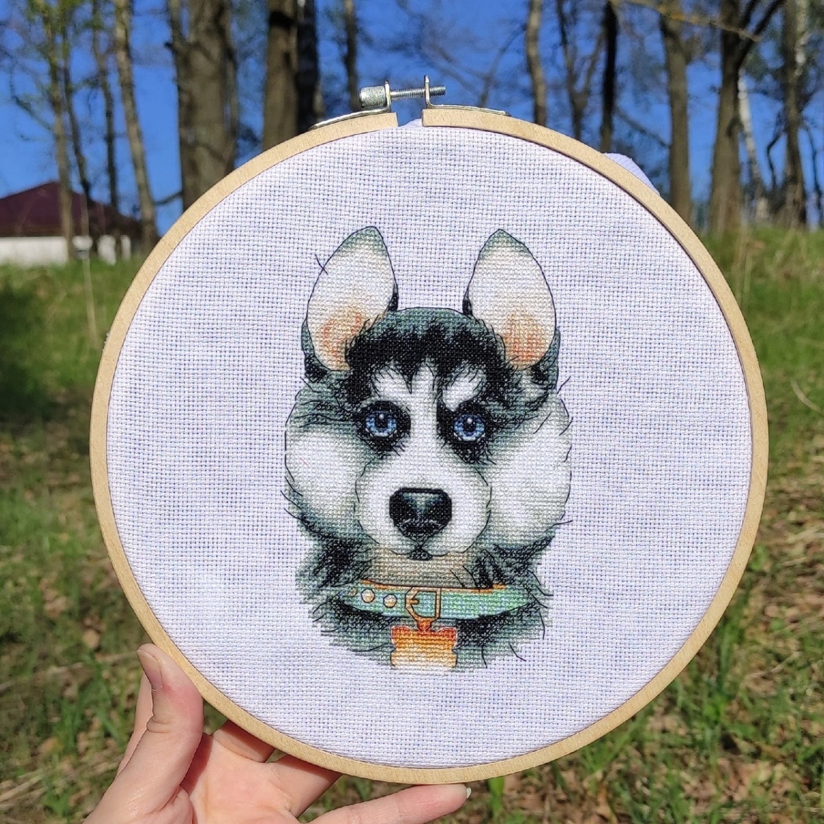 Cute Husky Cross Stitch Pattern фото 8