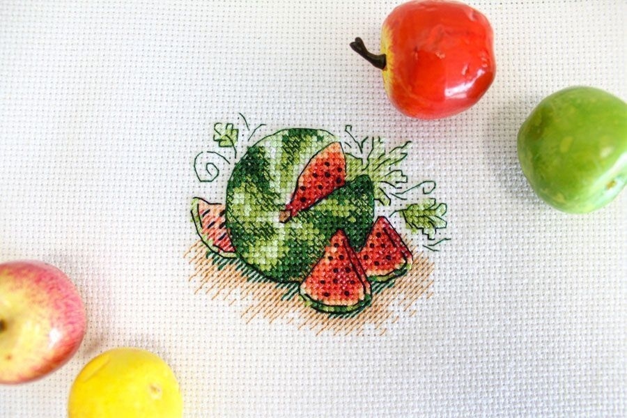 Sugar Watermelon Cross Stitch Kit фото 5