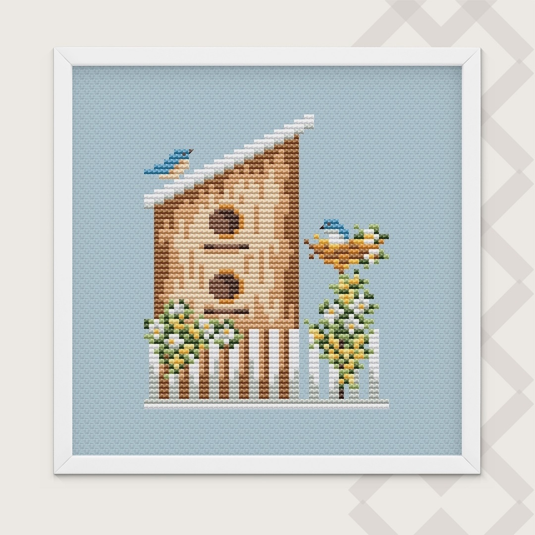 Birdhouse 5 Cross Stitch Pattern фото 1