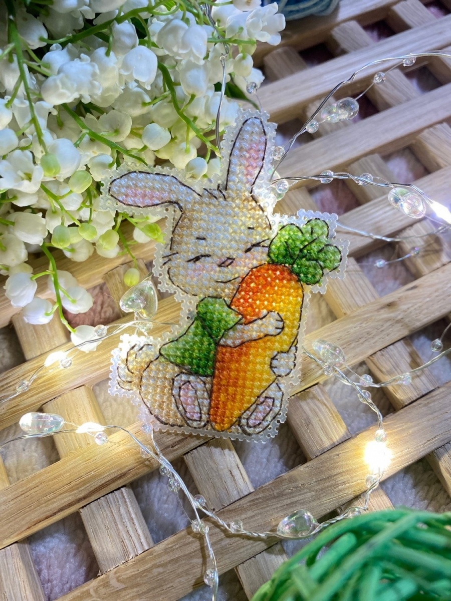 Carrot Series. Hare (baby) Cross Stitch Pattern фото 2