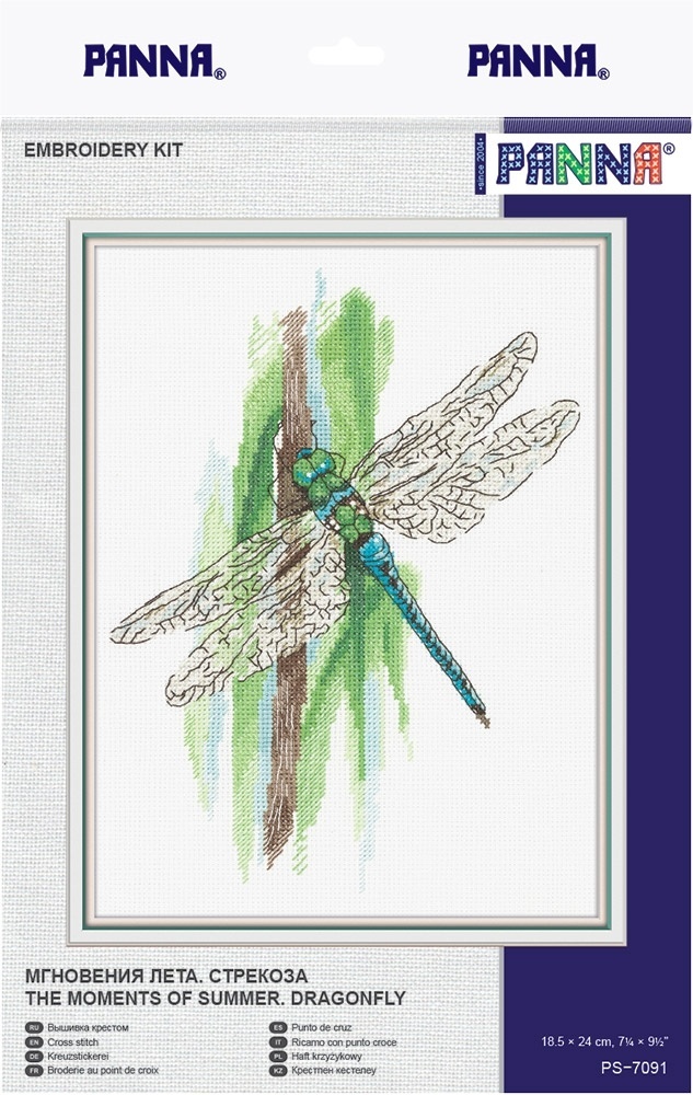 The Moments of Summer. Dragonfly Cross Stitch Kit фото 2