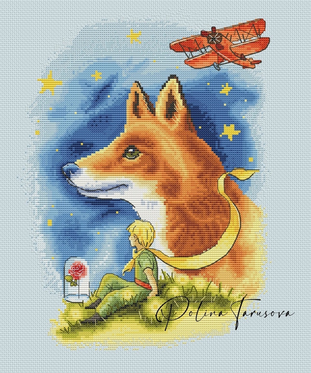 Planet of the Little Prince Cross Stitch Pattern фото 1