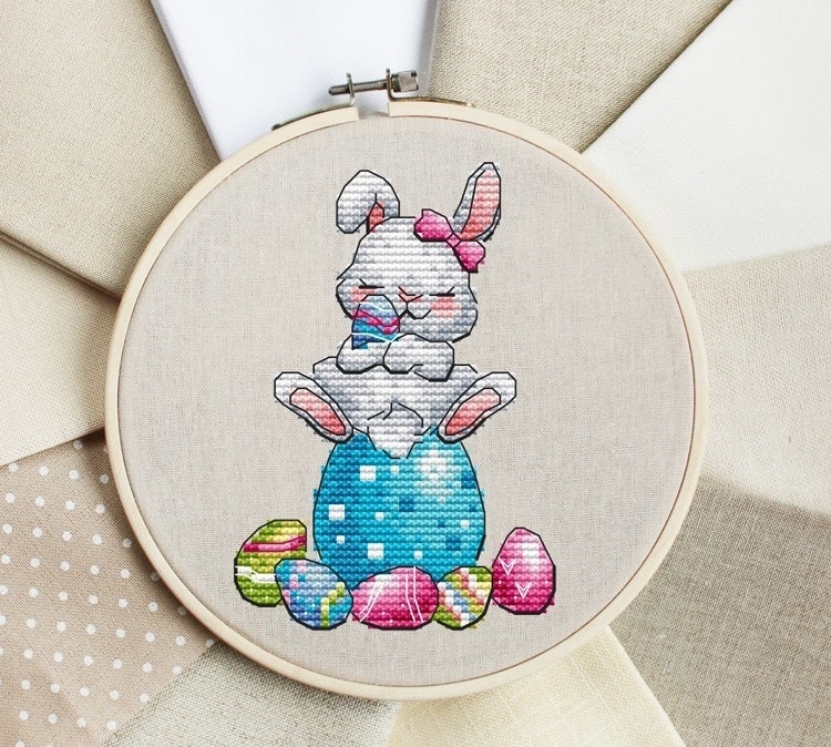 Easter Bunny 2 Cross Stitch Chart фото 1