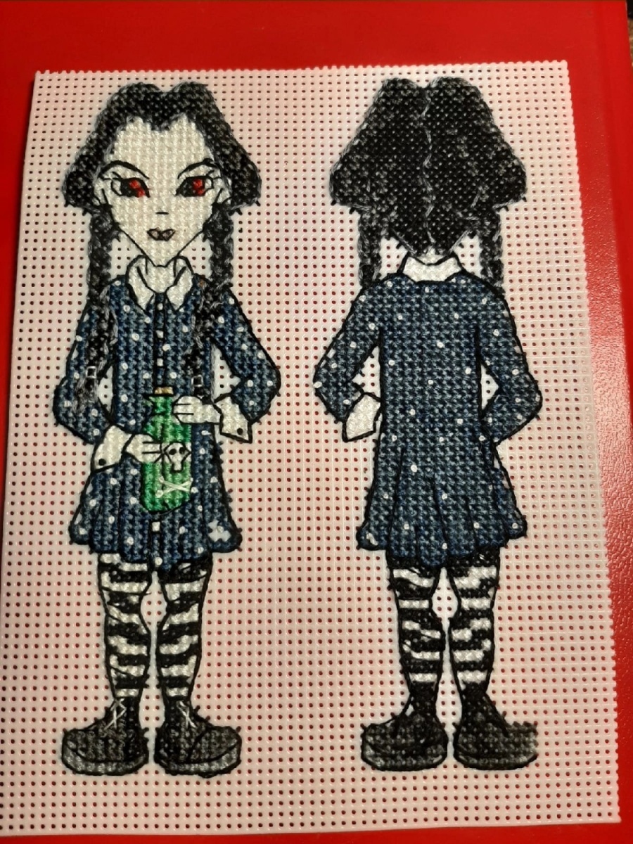 The Addams Family. Wednesday Cross Stitch Pattern фото 13