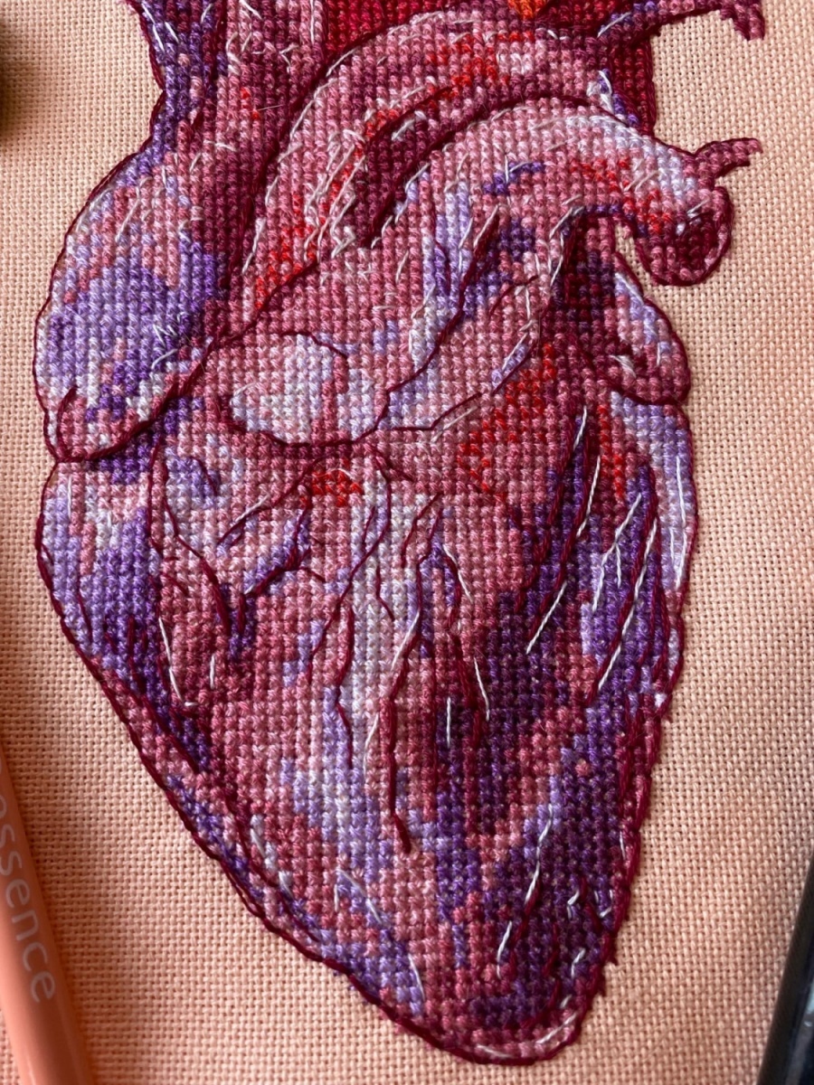 Heart Sunbird Cross Stitch Pattern фото 11