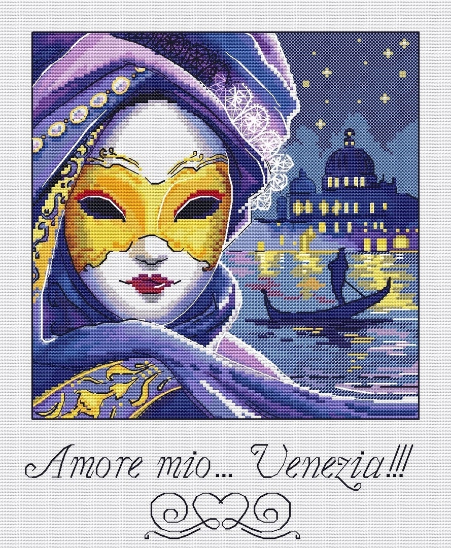 Venice View Cross Stitch Pattern фото 1