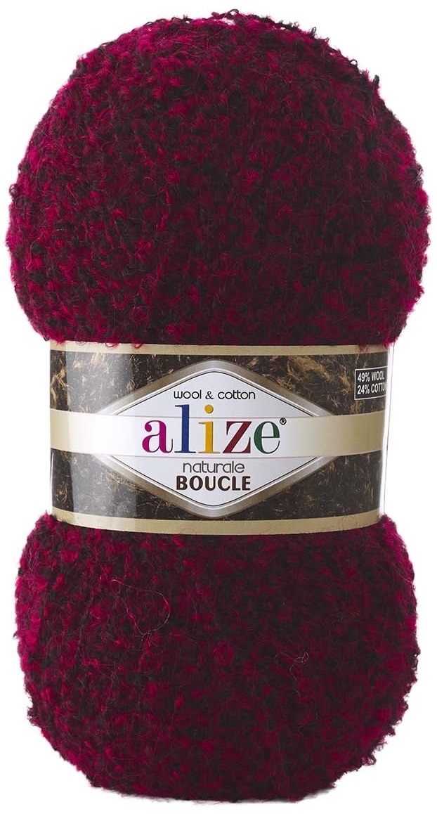 Alize Naturale Boucle, 49% Wool, 24% Cotton, 24% Acrylic, 3% Polyester 5 Skein Value Pack, 500g фото 12