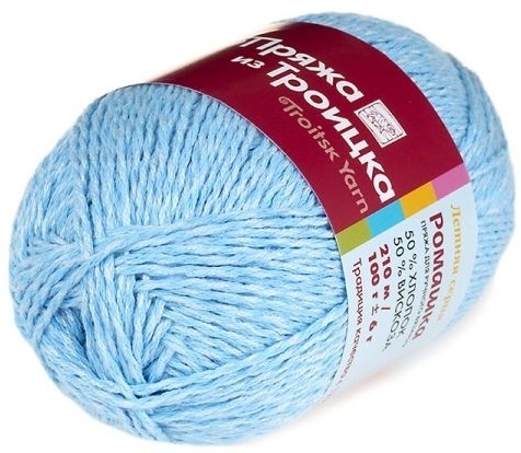 Troitsk Wool Camomile, 50% Cotton, 50% Viscose 5 Skein Value Pack, 500g фото 10