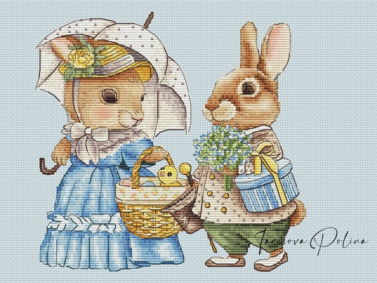 Easter Bunny. Rendezvous Cross Stitch Pattern фото 1