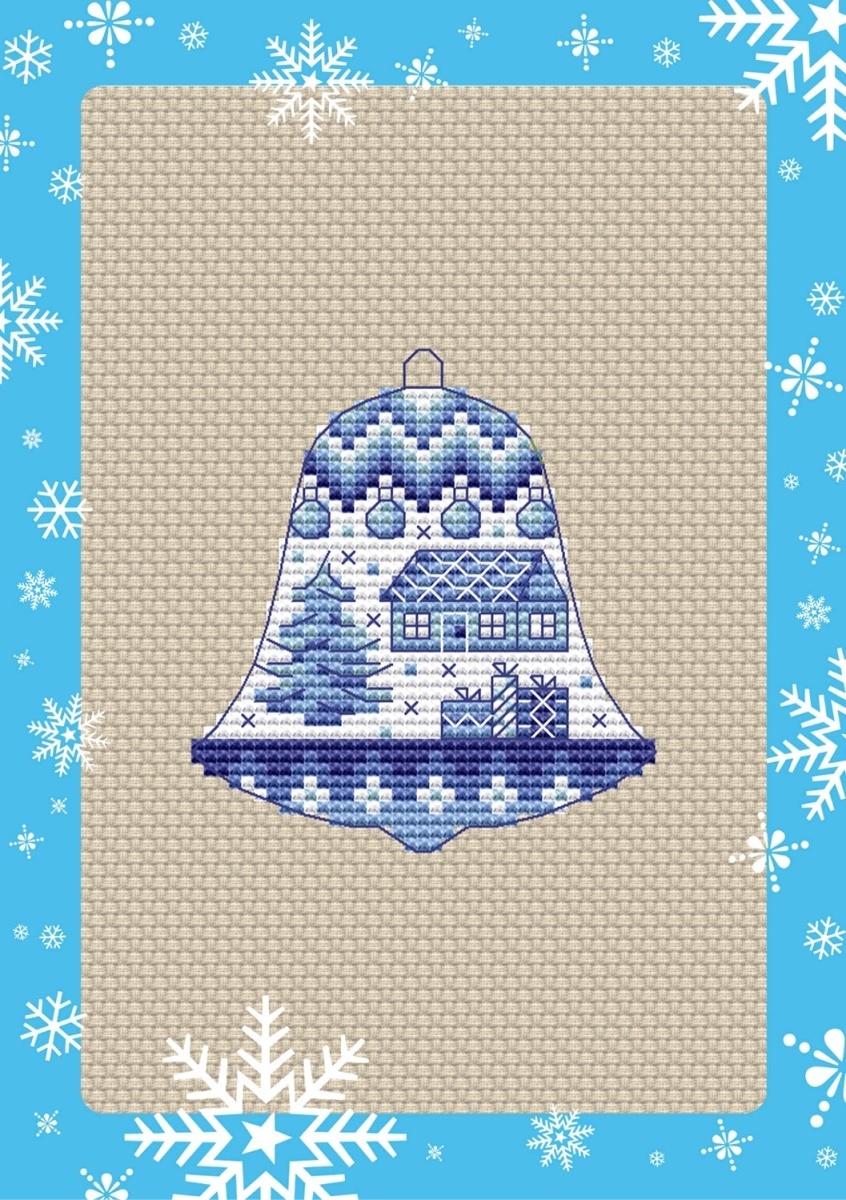 Winter Fairy Tale Bell Cross Stitch Pattern фото 1