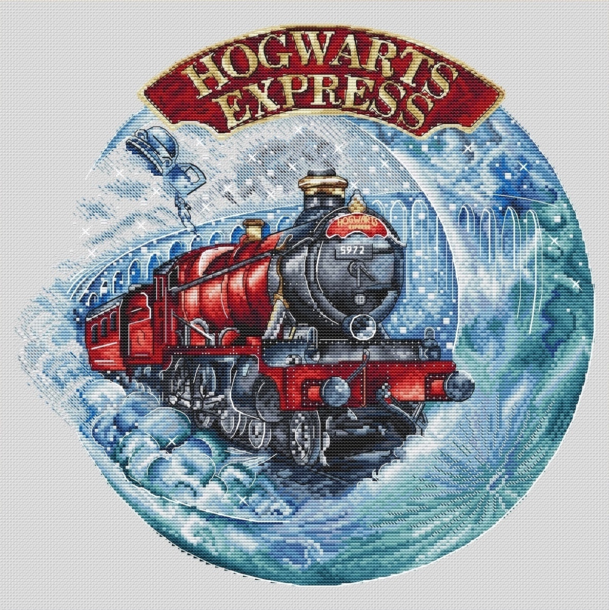 Hogwarts Express Cross Stitch Chart фото 1