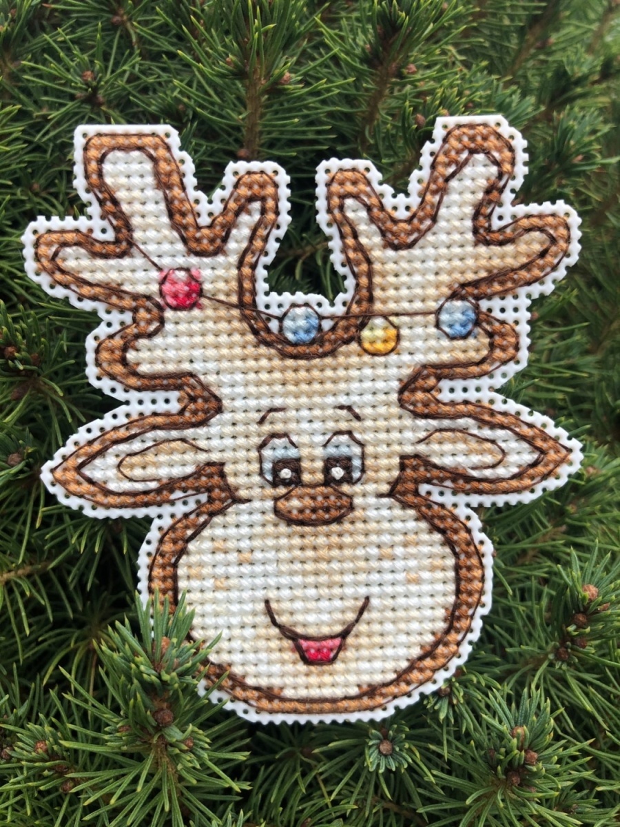 Gingerbread Deer Cross Stitch Pattern фото 3