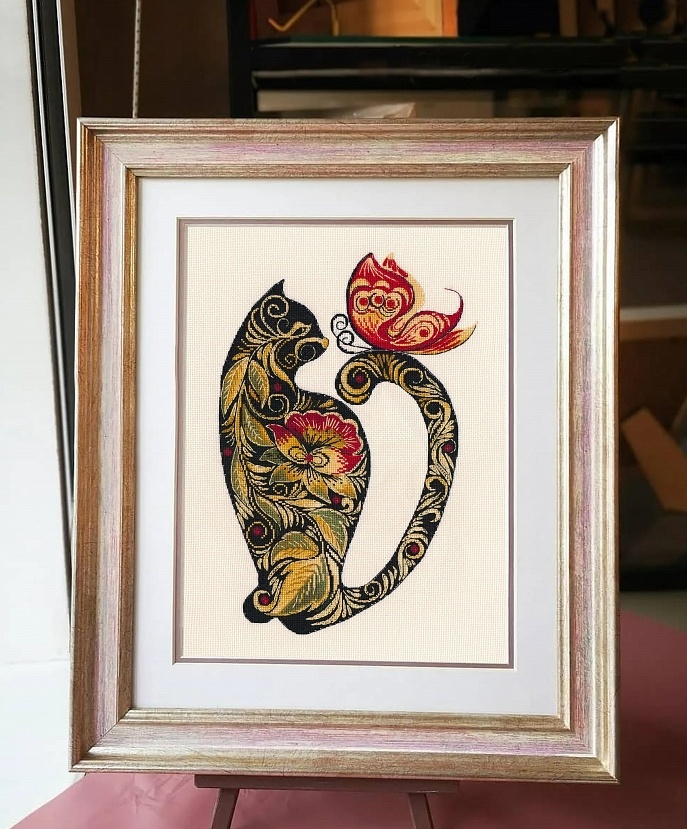 Russian patterns.Cat Cross Stitch Kit  фото 2
