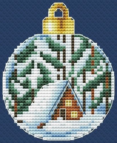 Christmas Bauble. House 7 Cross Stitch Pattern фото 1